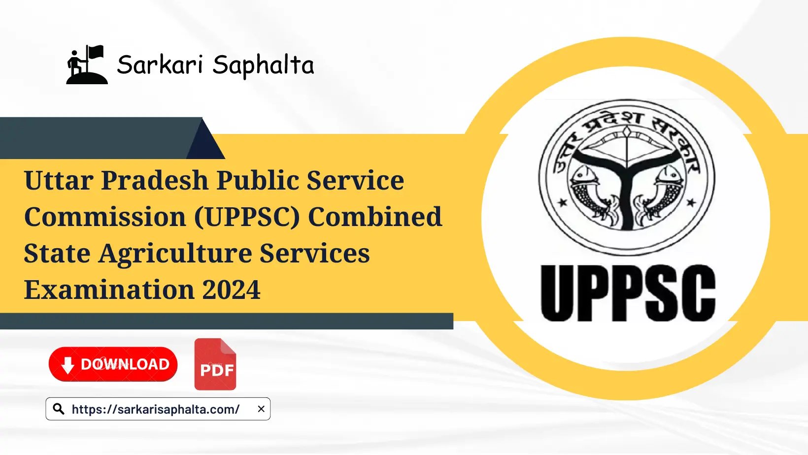 UPPSC State Agriculture Services Examination 2024