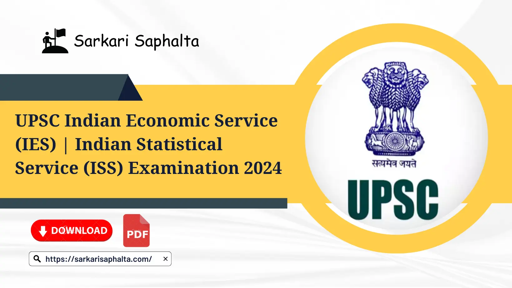 UPSC IES / ISS Online Form 2024 for 48 Post