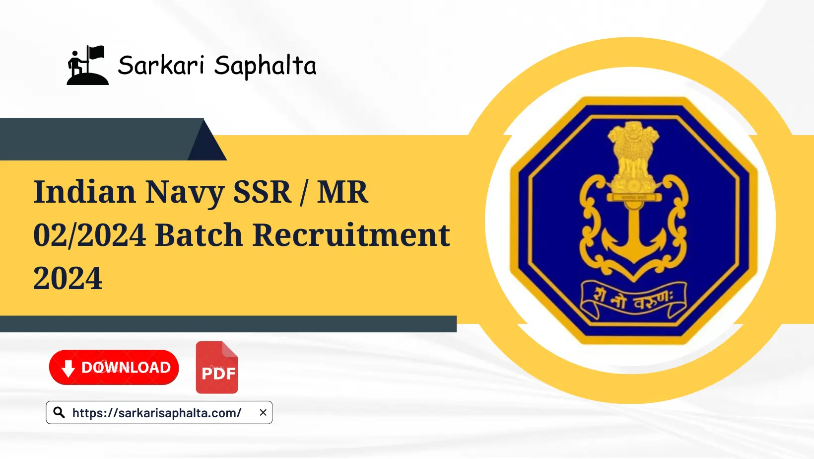 Navy 2024 recruitment for SSR, MR