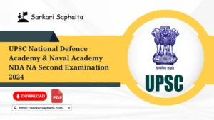 UPSC NDA NA Second Examination 2024