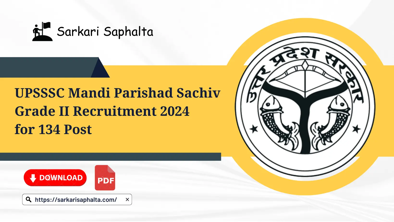 UPSSSC Mandi Parishad Sachiv Grade II Recruitment 2024 advertisement- 06/2024